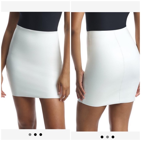 commando leather mini skirt